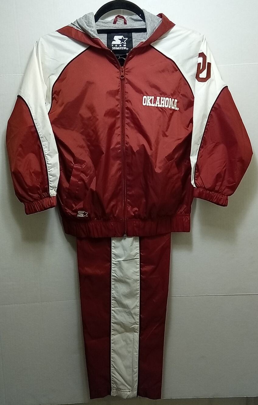Oklahoma Sooners Team Starter Jacket & Pant Set Youth Size Small 6-7